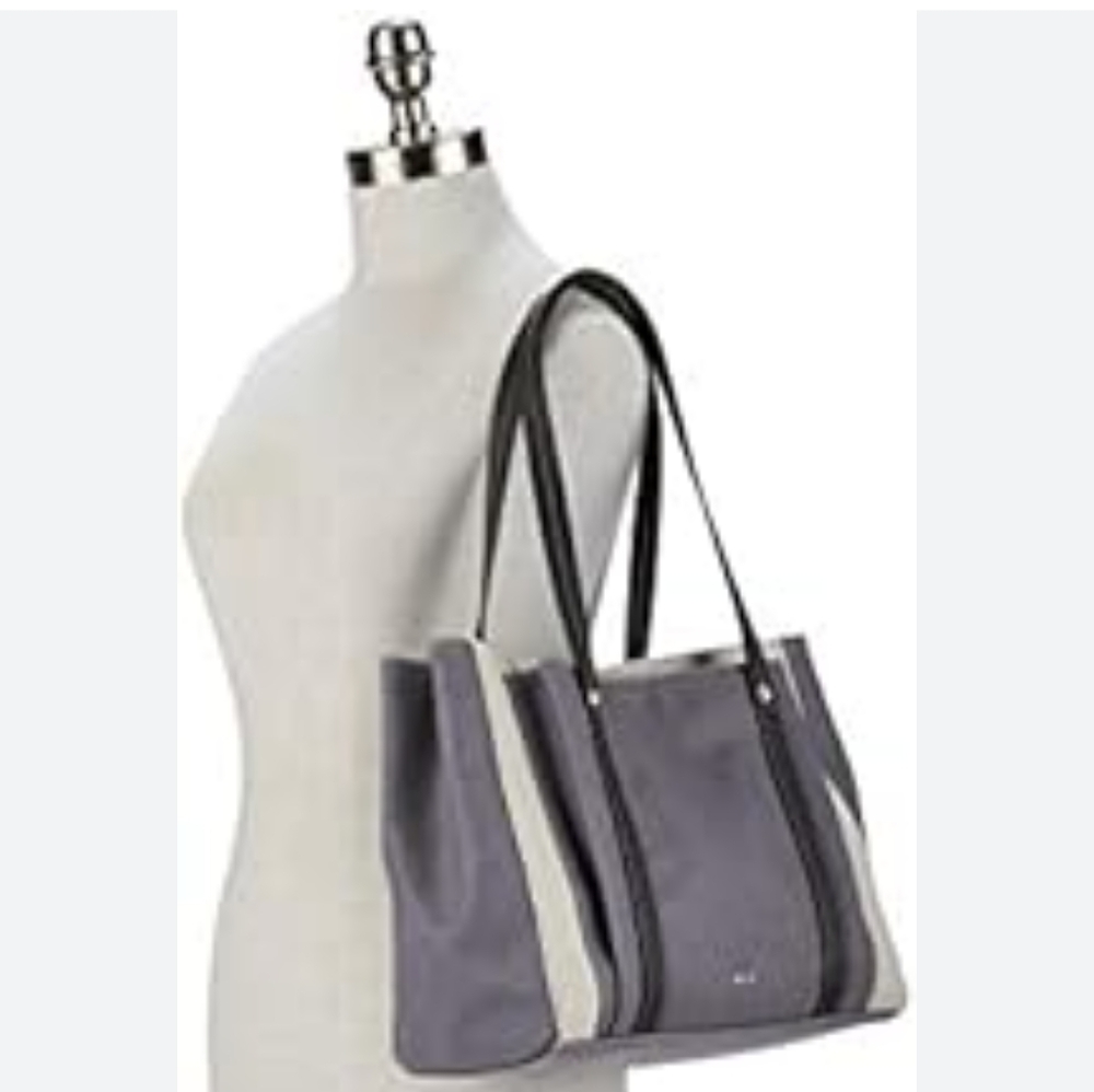 Relic by Fossil Shoulder Handbag Purse Gray & Stone